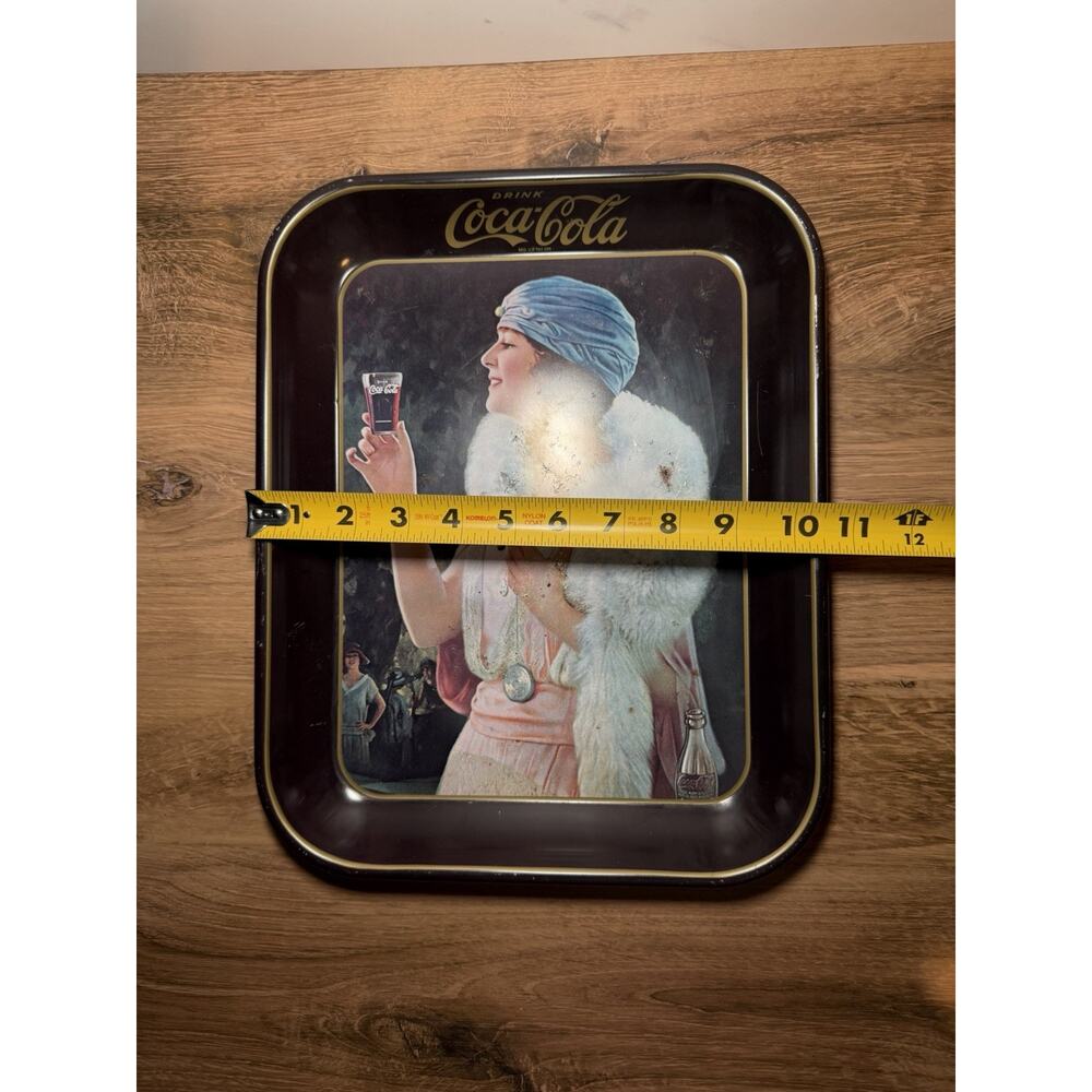 VTG 1973‎ version of 1925 Coca-Cola Serving Tray Metal Advertising - Picture 4 of 7